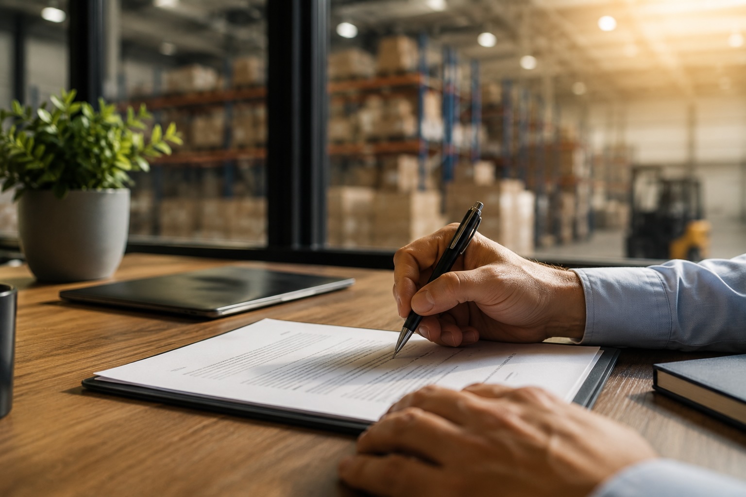 Revisión de contrato de arrendamiento industrial